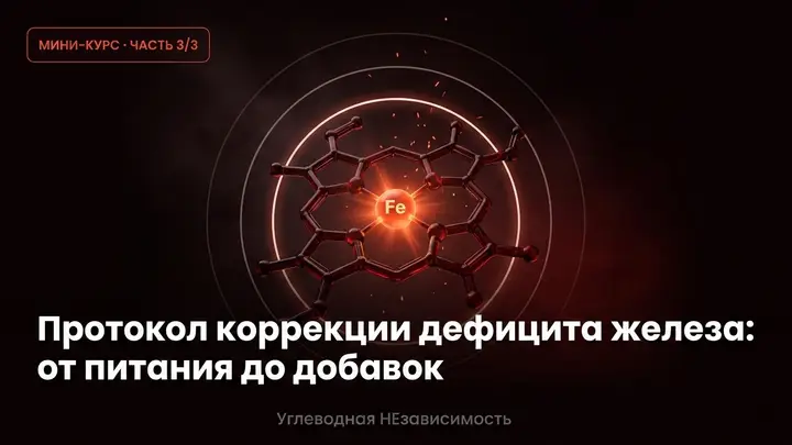 Протокол коррекции дефицита железа: от питания до добавок