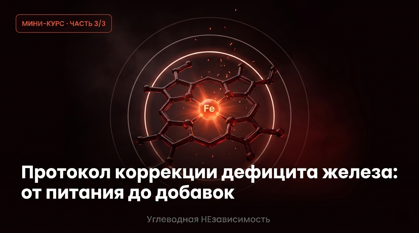 Протокол коррекции дефицита железа: от питания до добавок
