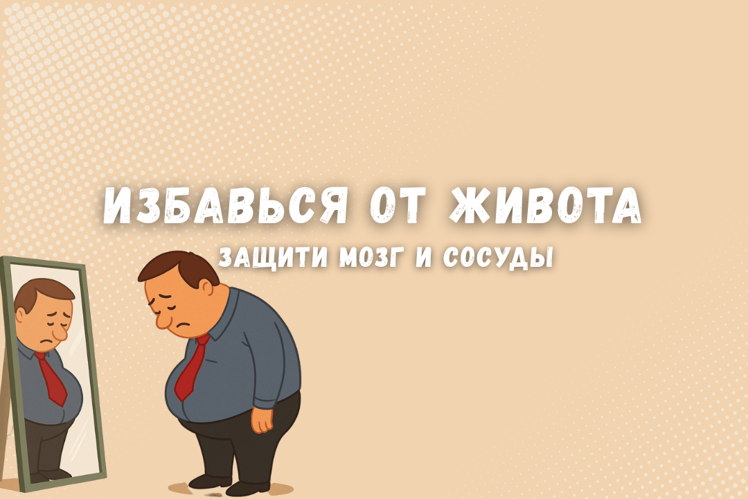Избавься от живота — защити мозг и сосуды