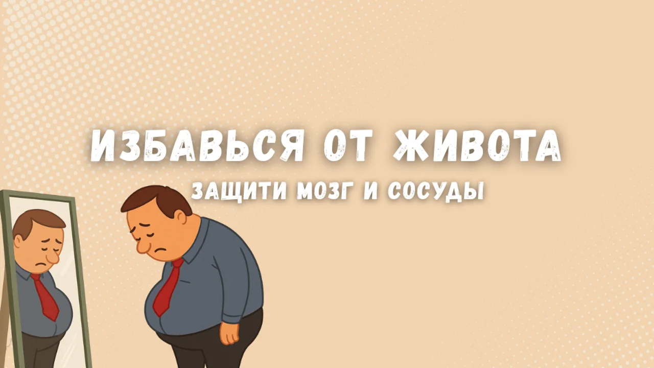 Избавься от живота — защити мозг и сосуды