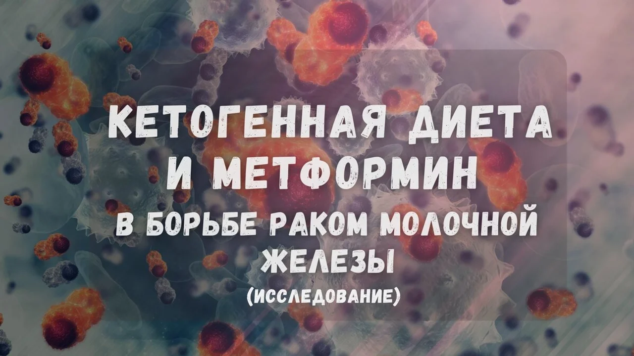 Кетогенная диета и метформин в борьбе с трижды негативным раком молочной железы