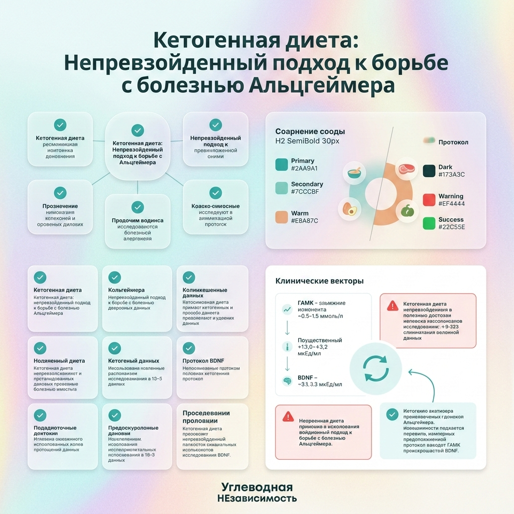 Инфографика: Кетогенная диета: Непревзойденный подход к борьбе с болезнью Альцгеймера