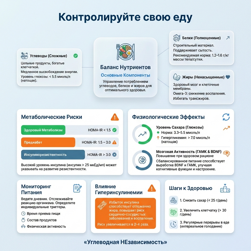 Инфографика: Контролируйте свою еду