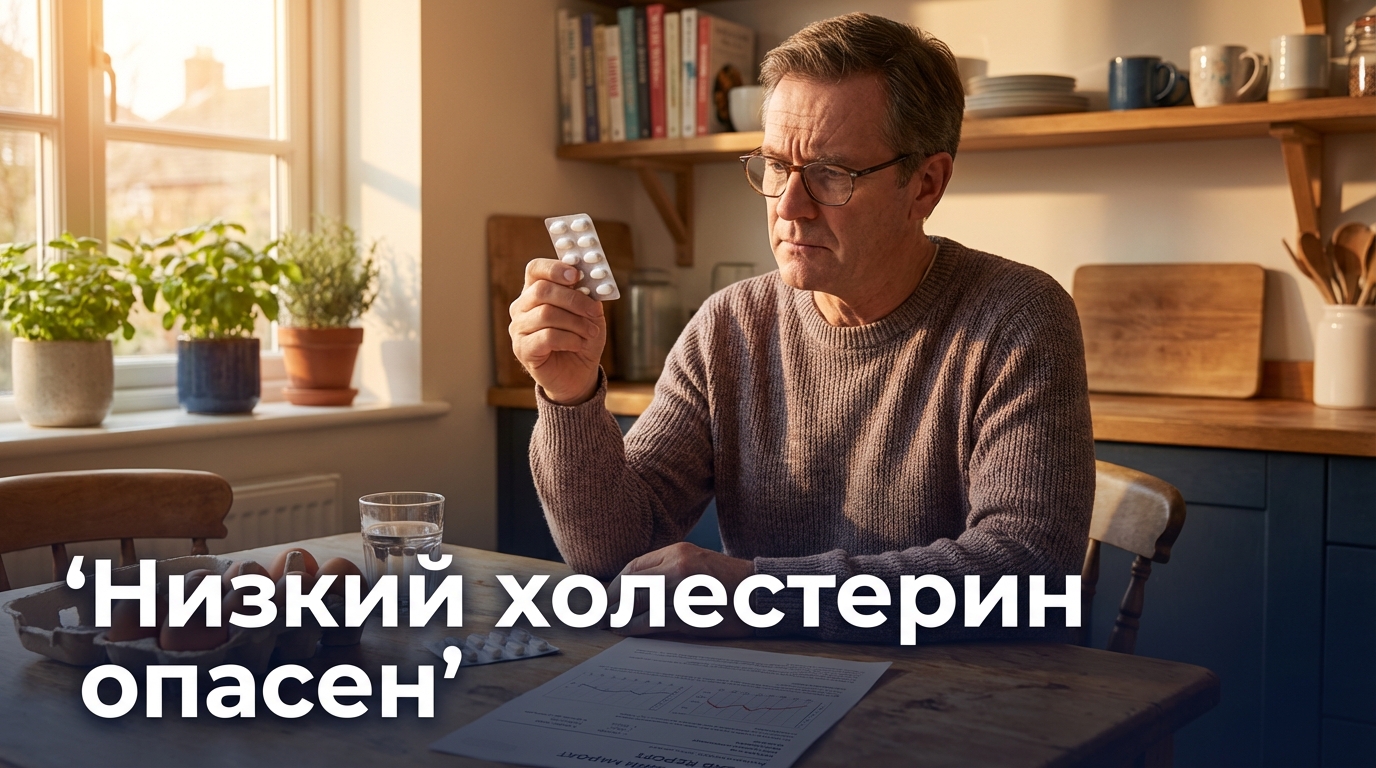 Почему слишком низкий холестерин опасен: тестостерон, кортизол, витамин D