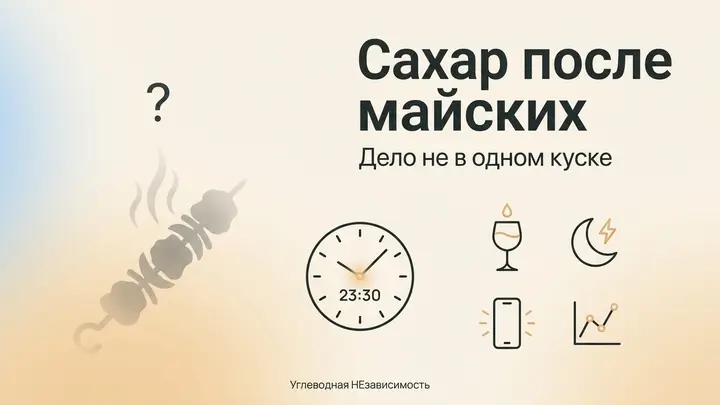 Почему после майских сахар растёт, даже если вы «почти не ели сладкого»