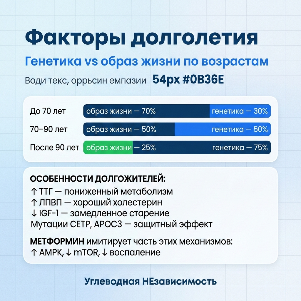 Факторы долголетия: генетика vs образ жизни