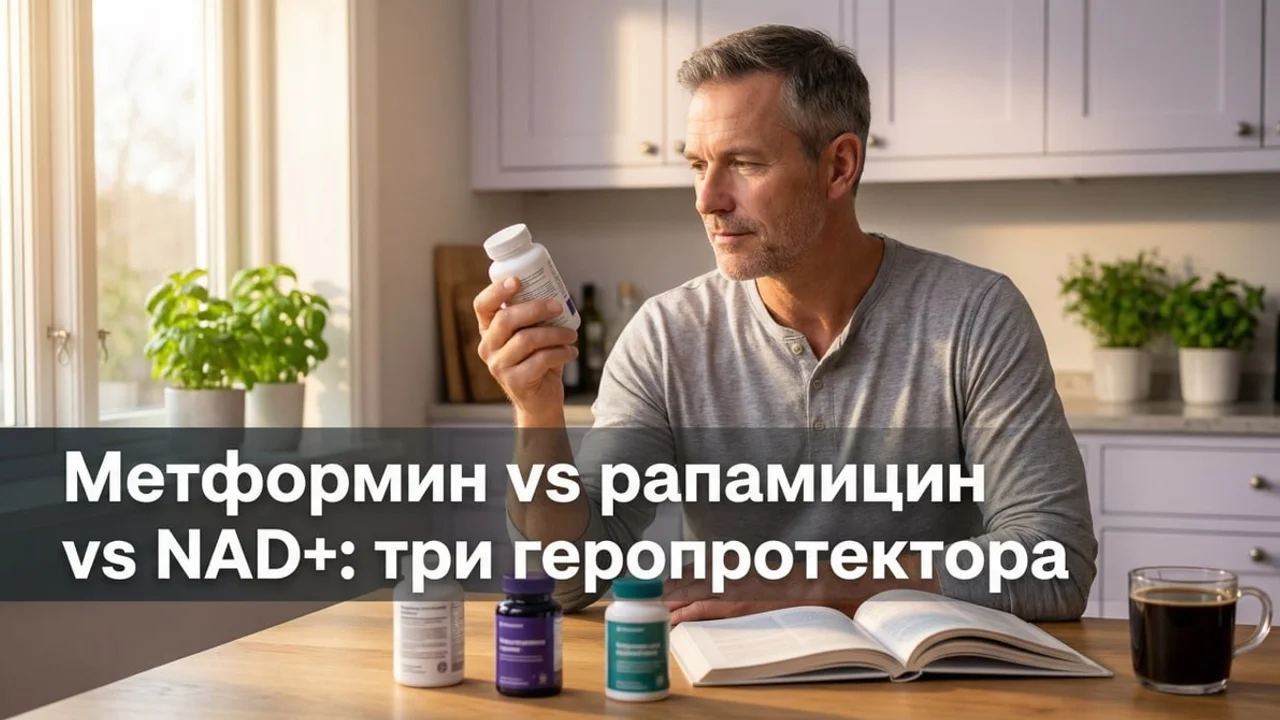 Метформин vs рапамицин vs NAD+ бустеры: три кандидата в геропротекторы