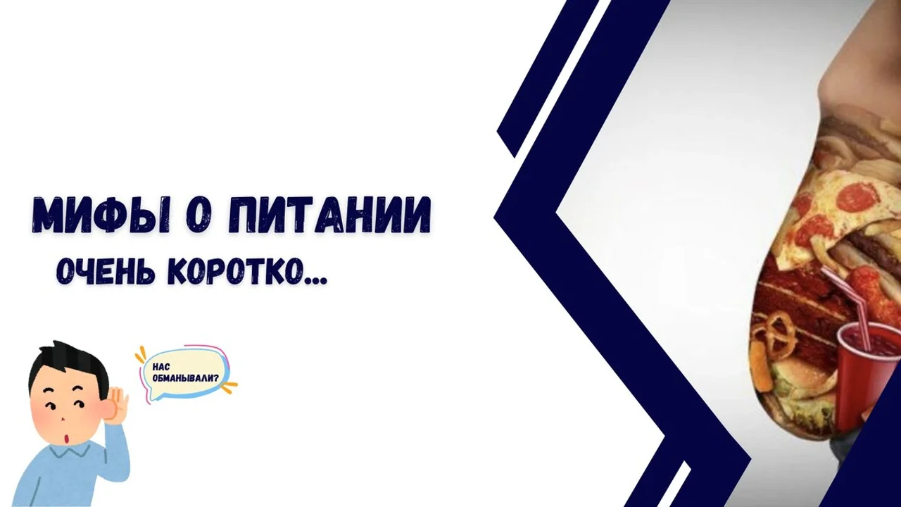 Мифы о питании, очень коротко