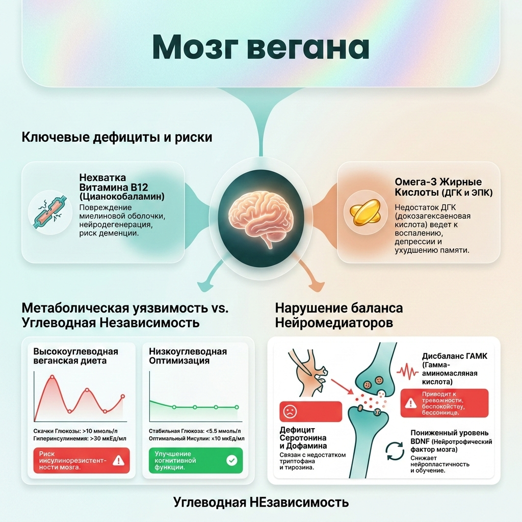 Инфографика: Мозг вегана