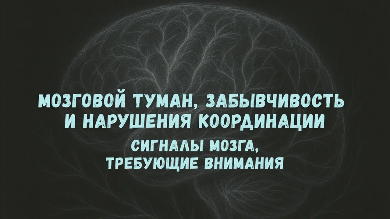 Мозговой туман, забывчивость и нарушения координации: сигналы мозга, требующие внимания