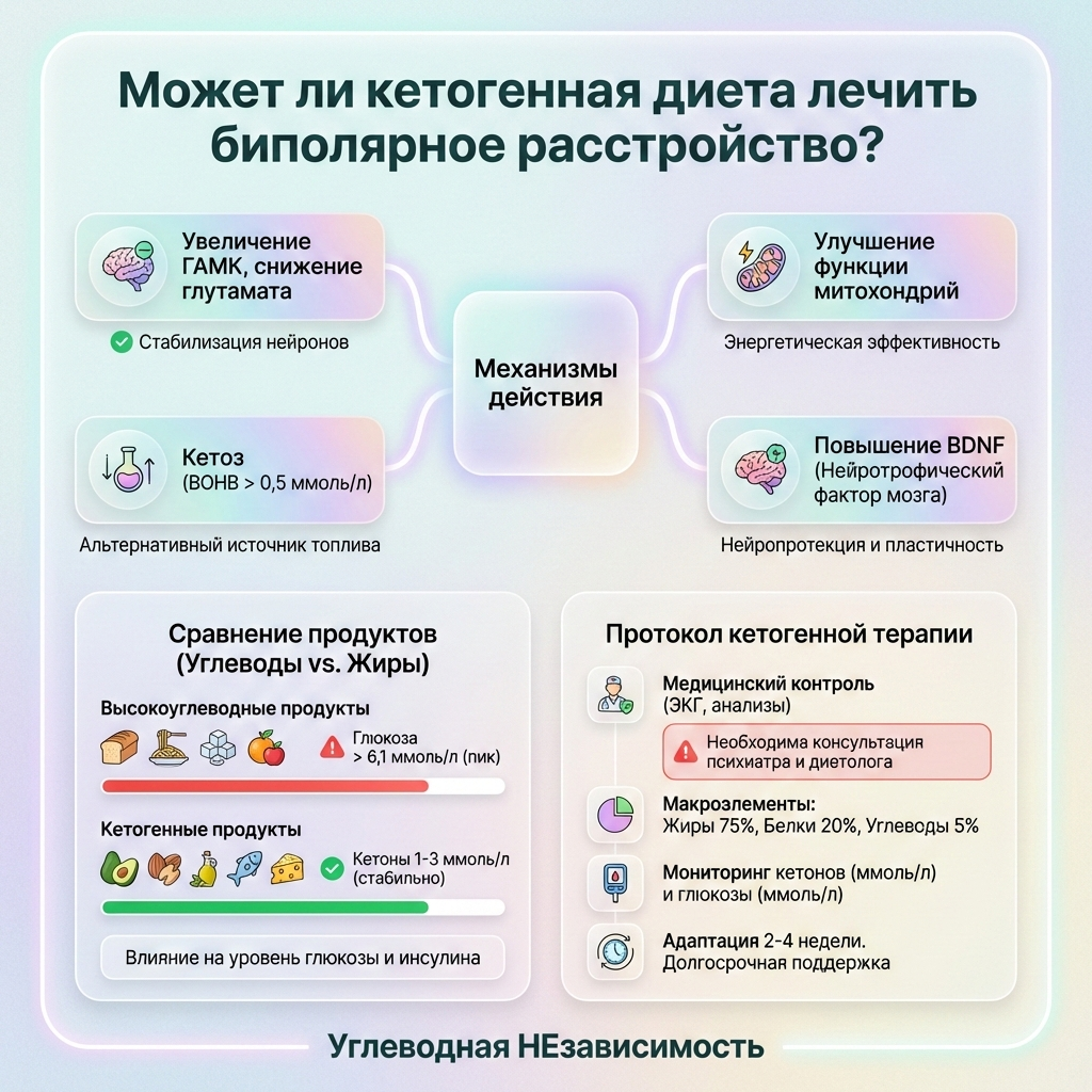 Инфографика: Может ли кетогенная диета лечить биполярное расстройство?