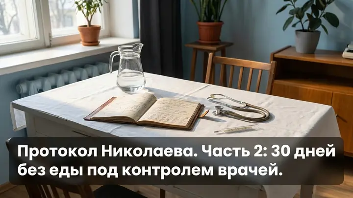 Протокол Николаева: 30 дней без еды под контролем врачей. Часть 2