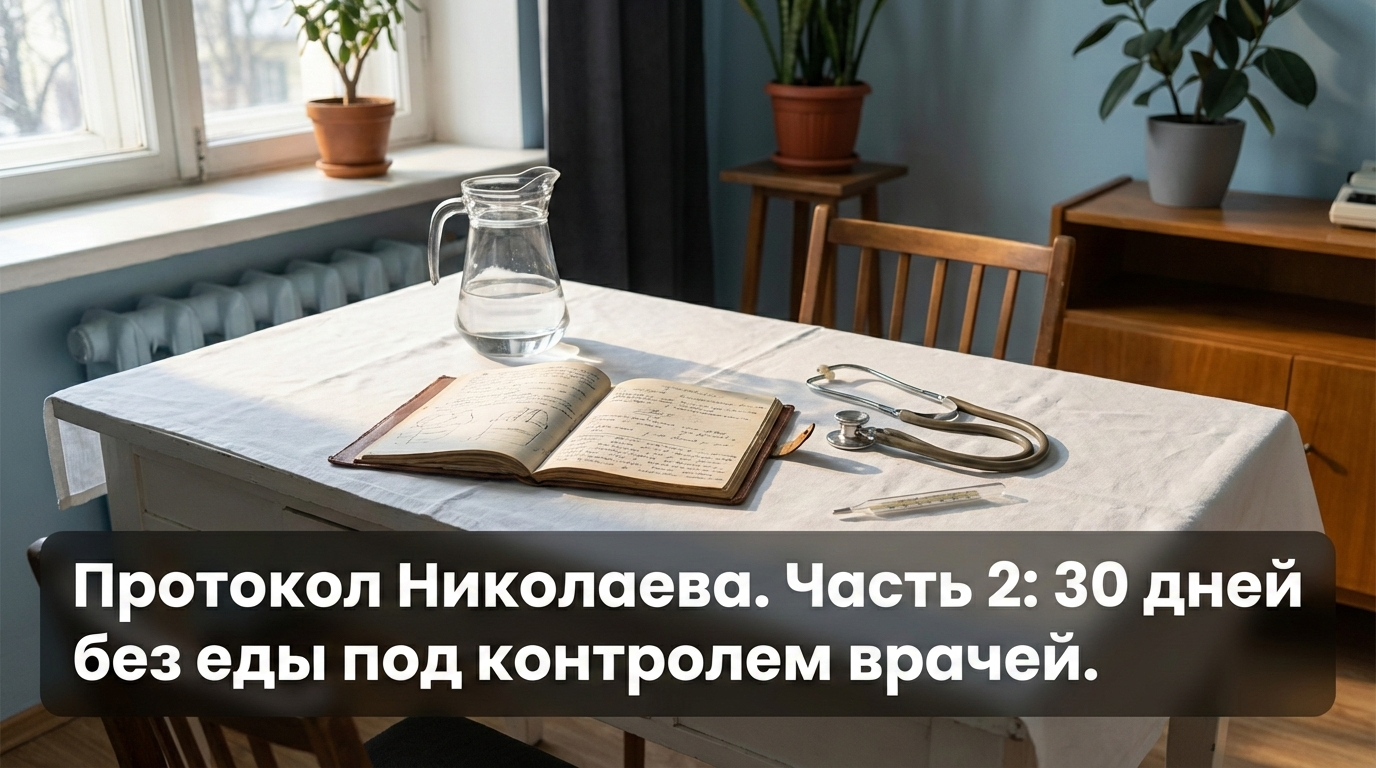 Протокол Николаева: 30 дней без еды под контролем врачей. Часть 2