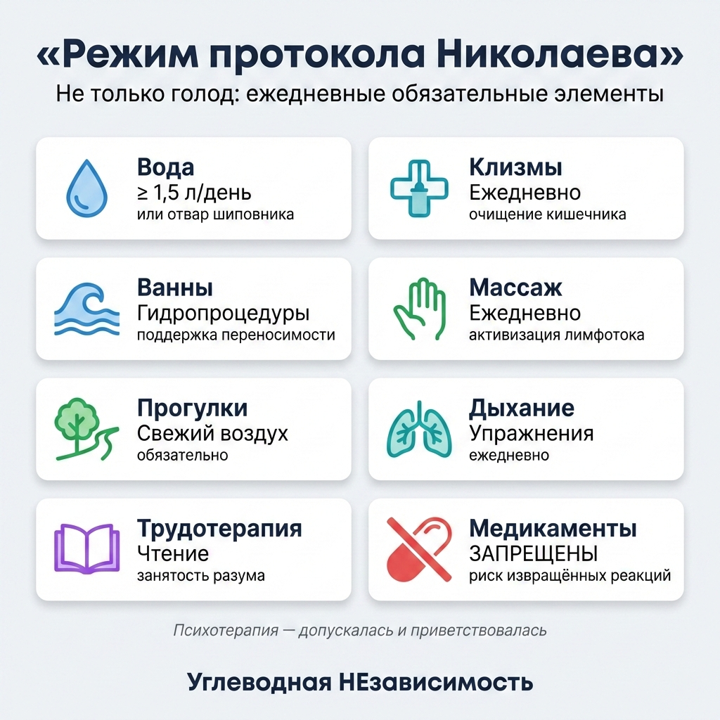 Режим протокола Николаева: ежедневные обязательные элементы