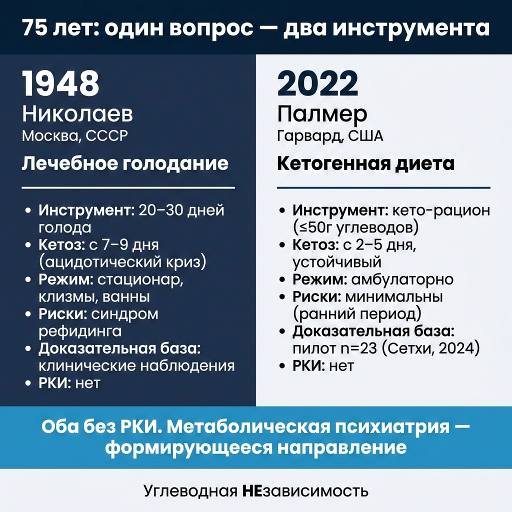 75 лет: Николаев 1948 vs Палмер 2022 — сравнение инструментов