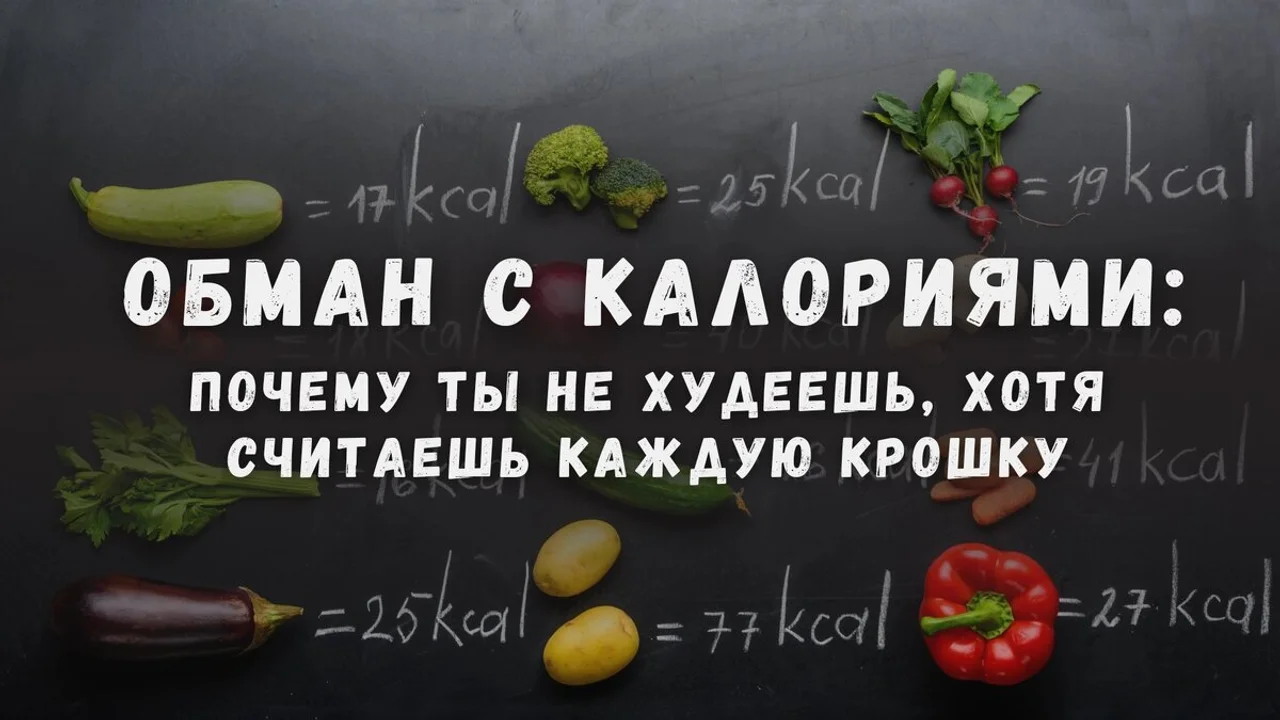 Обман с калориями: почему ты не худеешь, хотя считаешь каждую крошку