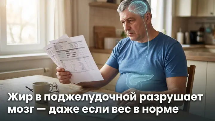 Жир в поджелудочной разрушает мозг — даже если вес в норме
