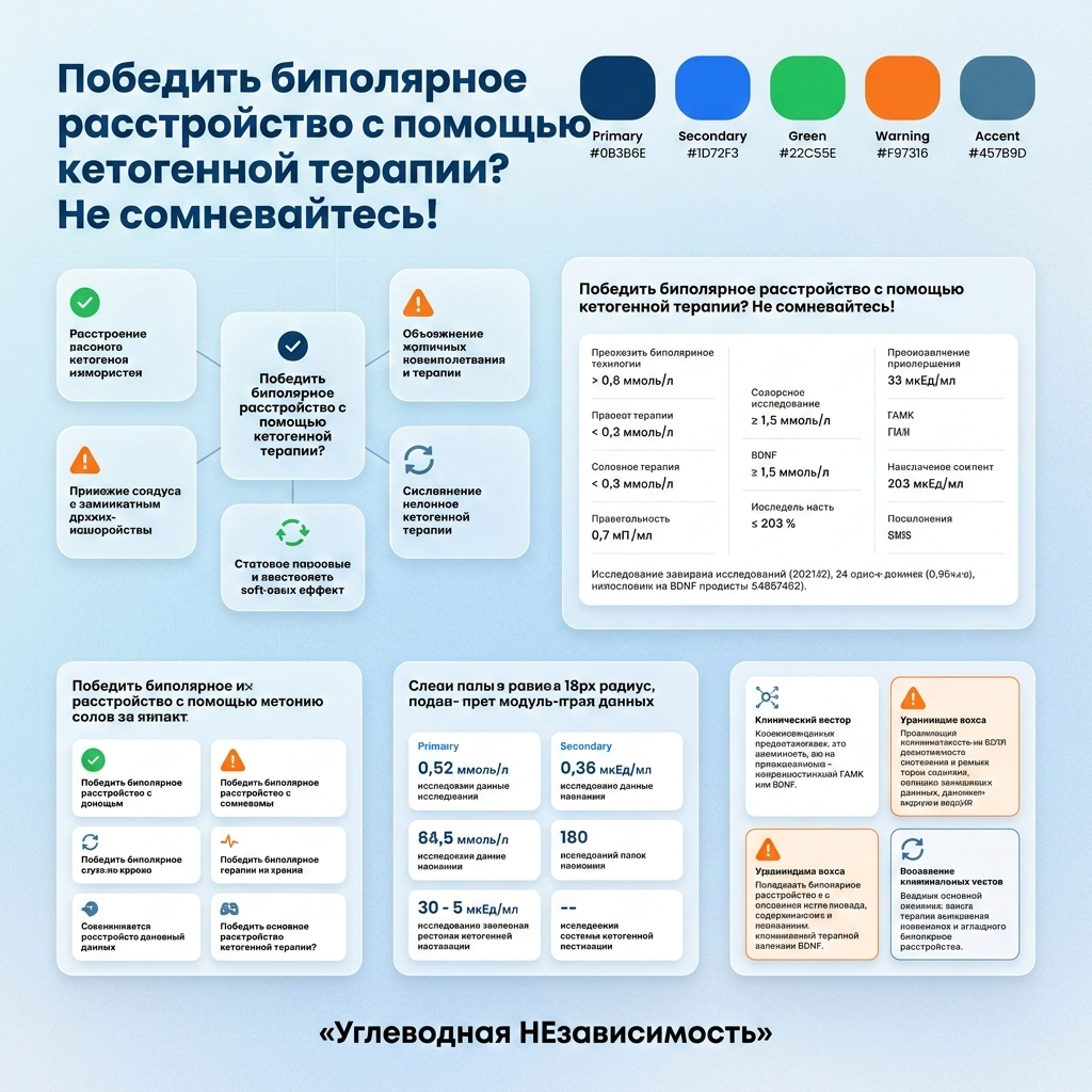 Инфографика: Победить биполярное расстройство с помощью кетогенной терапии? Не сомневайтесь!