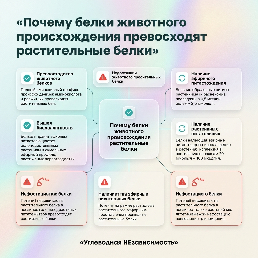Инфографика: Почему белки животного происхождения превосходят растительные белки