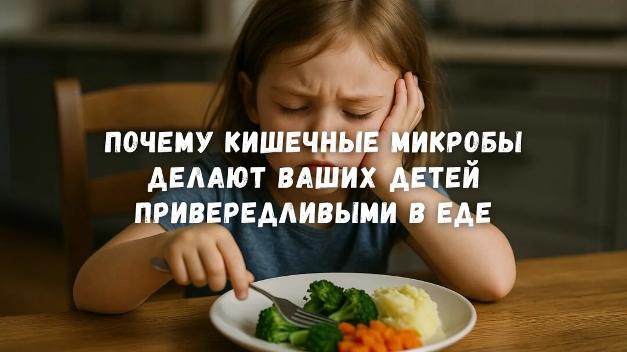 Почему кишечные микробы делают ваших детей привередливыми в еде