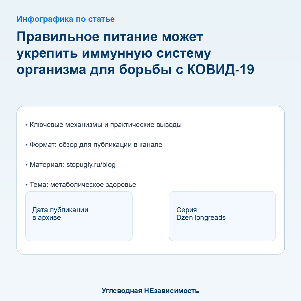 Инфографика: Правильное питание может укрепить иммунную систему организма для борьбы с КОВИД-19