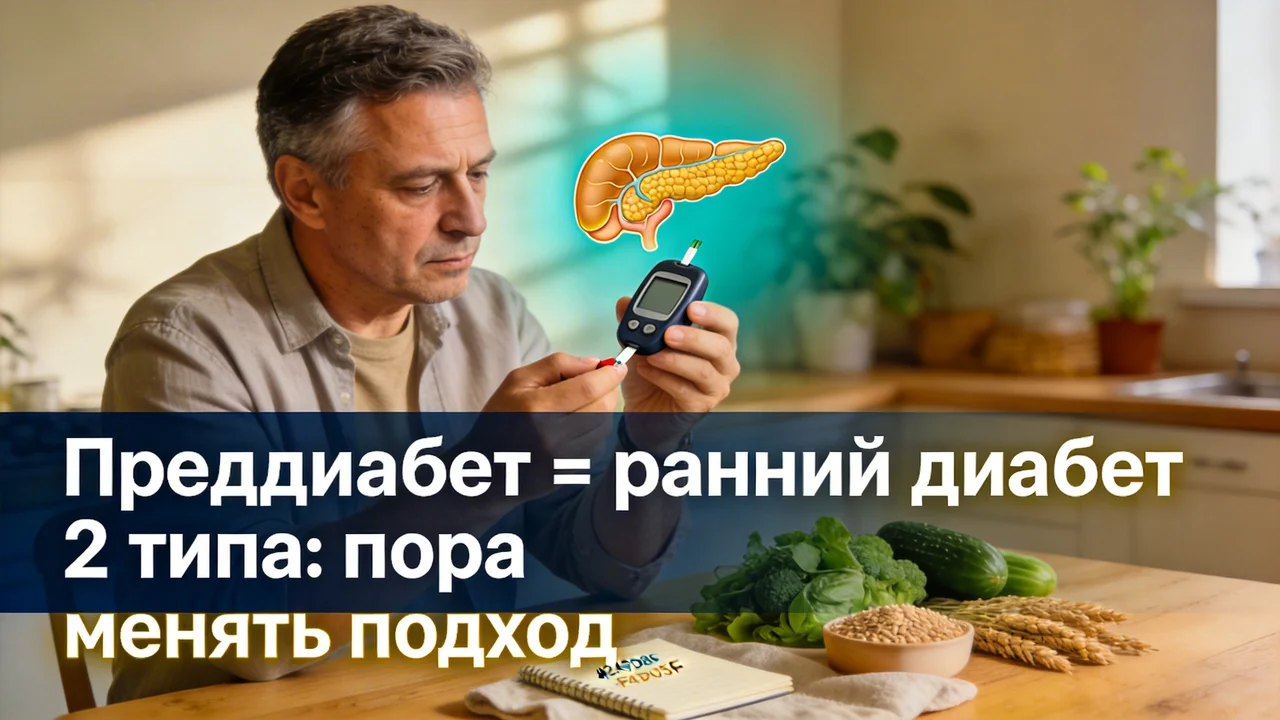 Преддиабет = ранний диабет 2 типа: пора менять подход