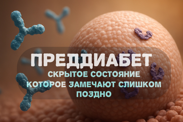 Преддиабет: скрытое состояние, которое замечают слишком поздно.