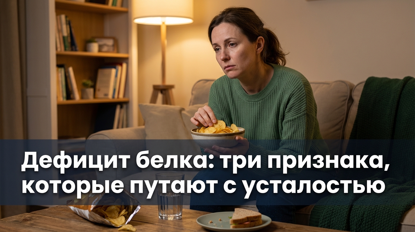 Три признака дефицита белка, которые путают с усталостью