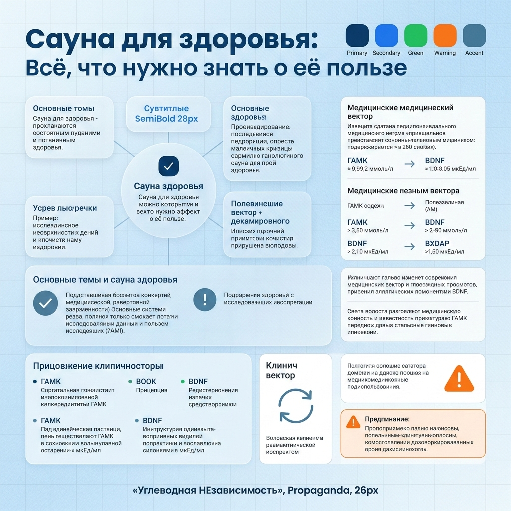 Инфографика: “Сауна для здоровья: Всё, что нужно знать о её пользе”