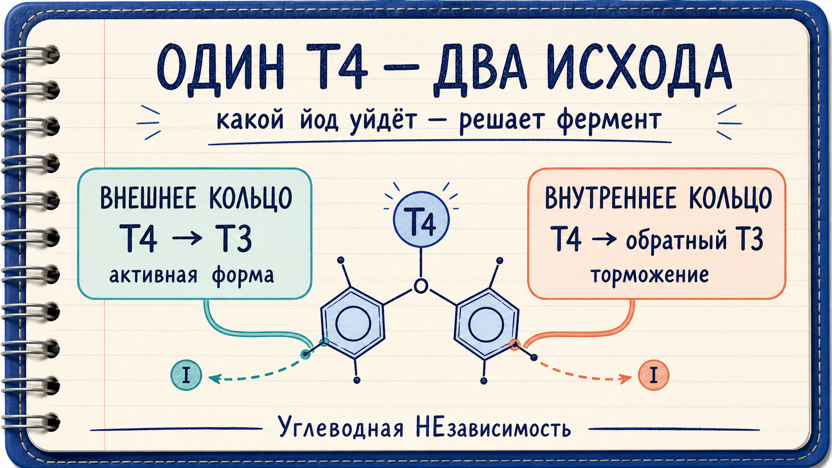 Один Т4 — два исхода: активный Т3 или обратный Т3