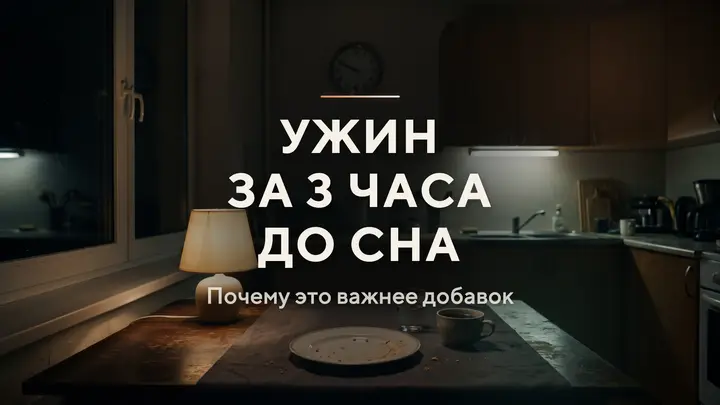 Почему «ужин за 3 часа до сна» может работать лучше добавок