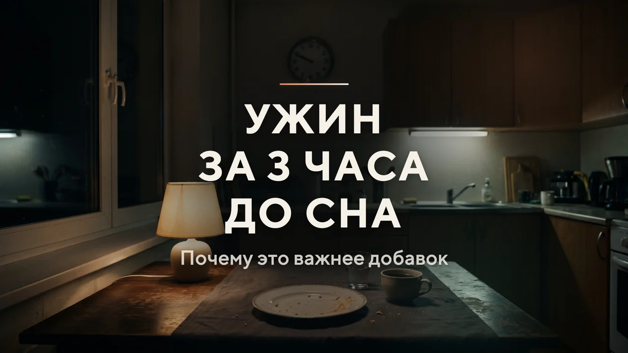 Почему «ужин за 3 часа до сна» может работать лучше добавок