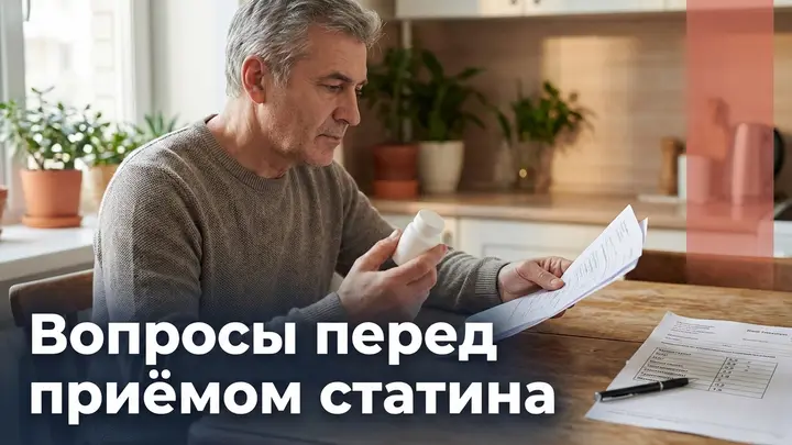 Вопросы, которые нужно задать перед приёмом статина