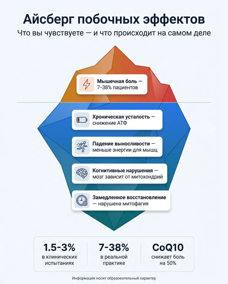 Инфографика: Статины бьют не только по холестерину — вот что ещё страдает