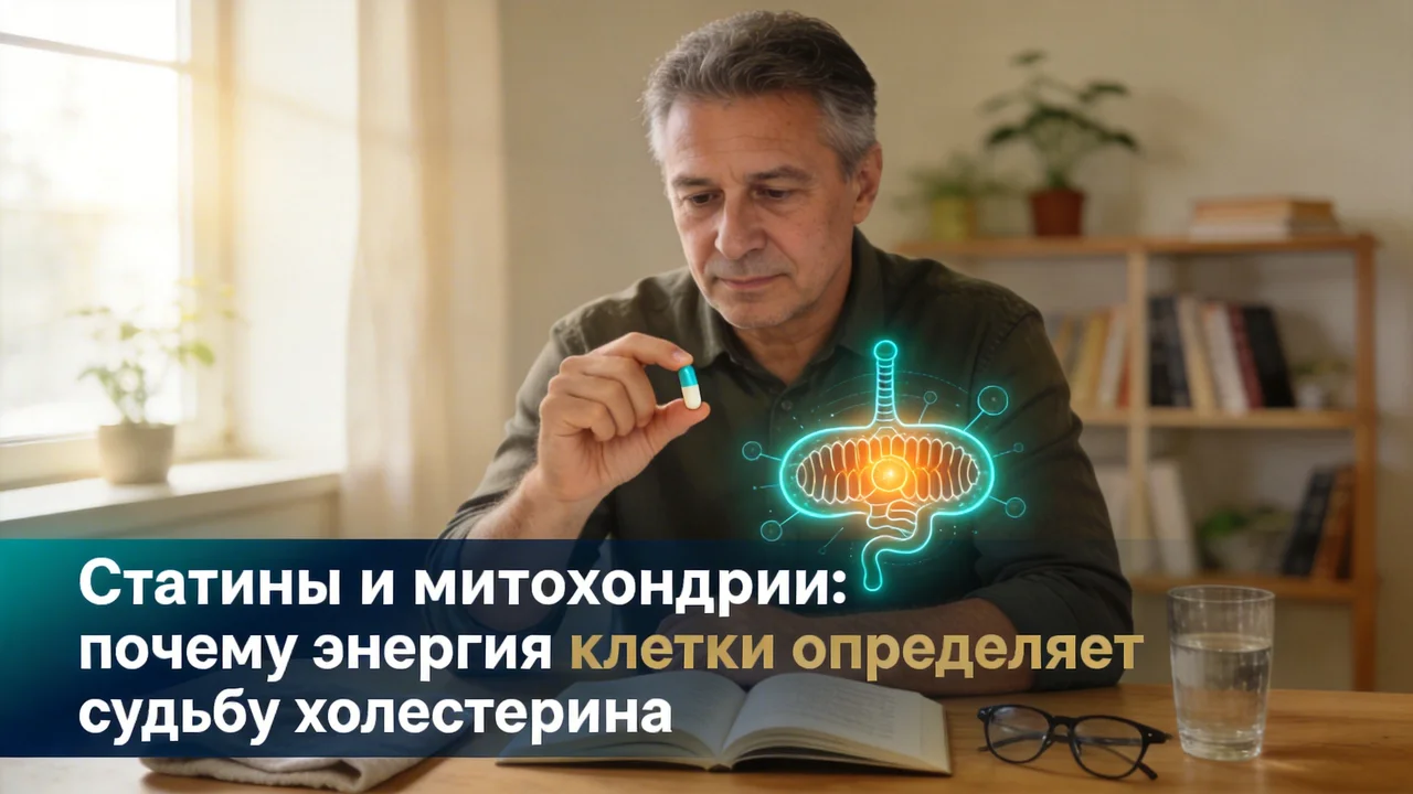 Статины и митохондрии: почему энергия клетки определяет судьбу холестерина