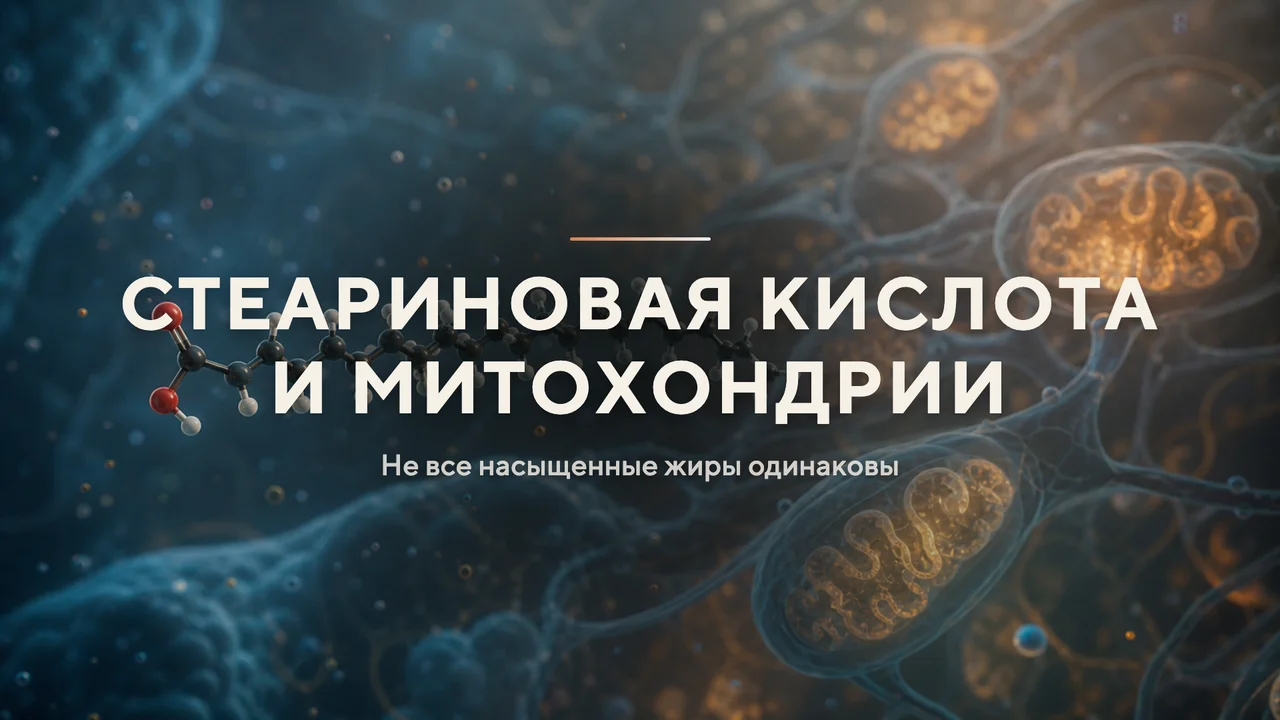 Не все насыщенные жиры одинаковы: стеариновая кислота и митохондрии