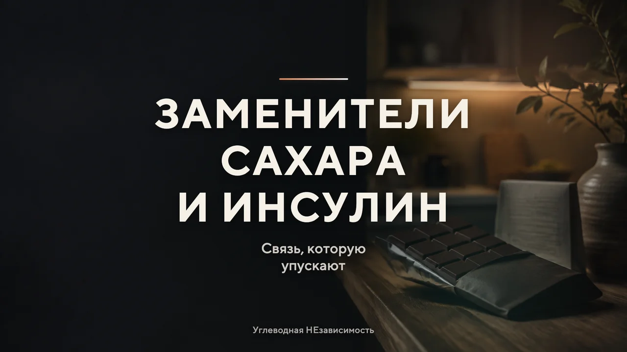 Заменители сахара и инсулин: связь, которую упускают