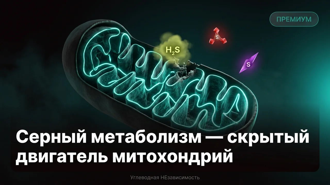 Серный метаболизм — скрытый двигатель митохондрий