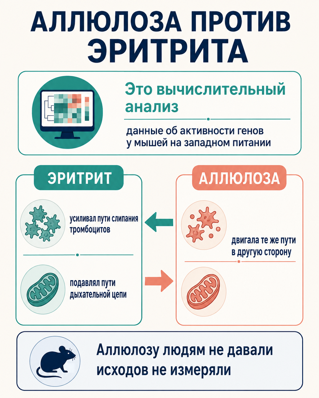 Аллюлоза и эритрит: вычислительный анализ