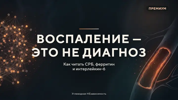 «У вас воспаление» — это не диагноз: как читать СРБ, ферритин и интерлейкин-6