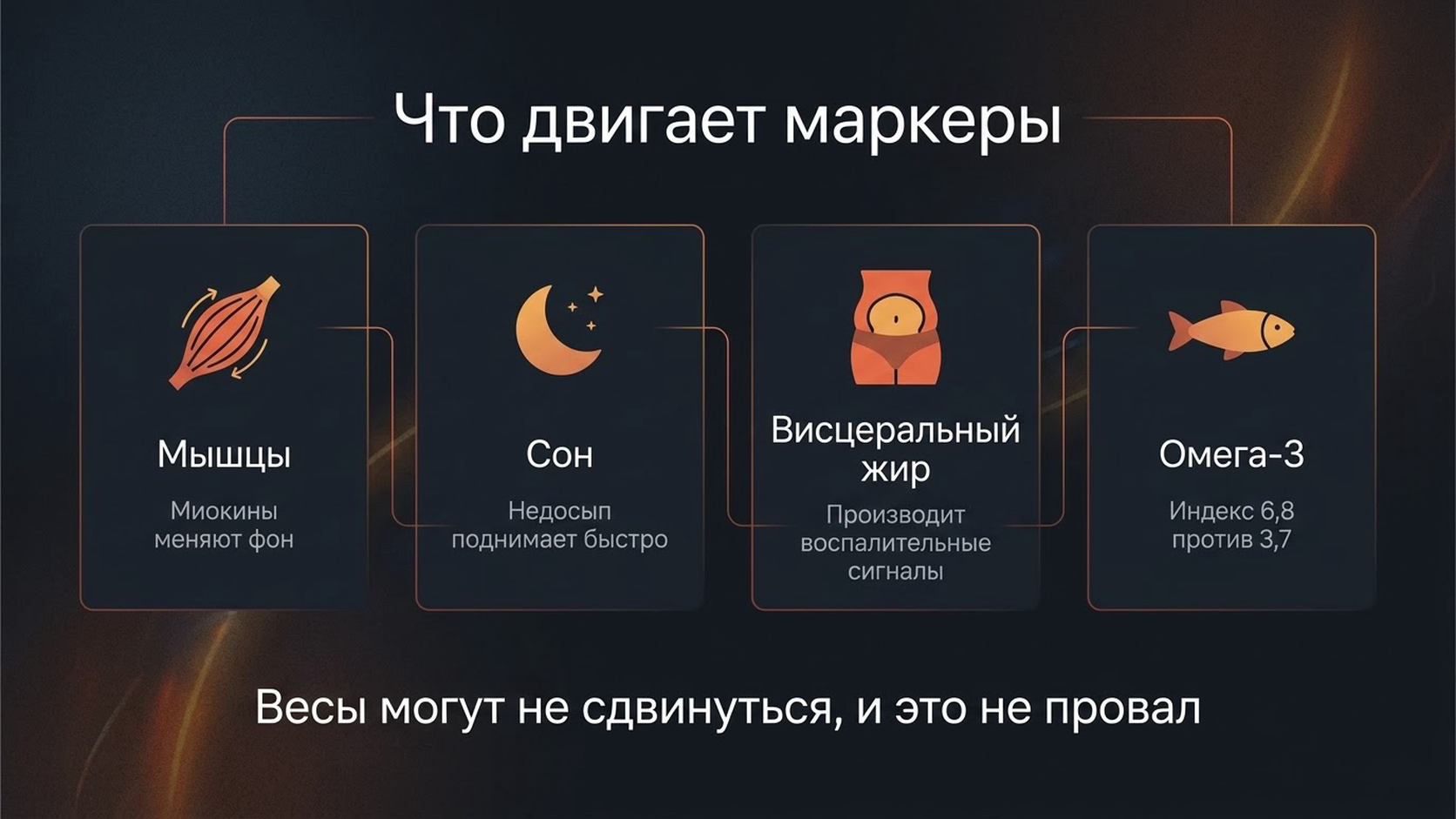Что двигает воспалительные маркеры: мышцы, сон, висцеральный жир