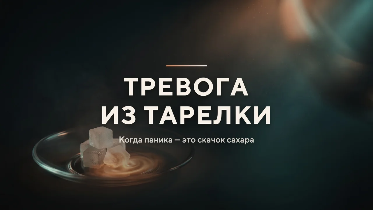 Тревога из тарелки: когда паника — это скачок сахара