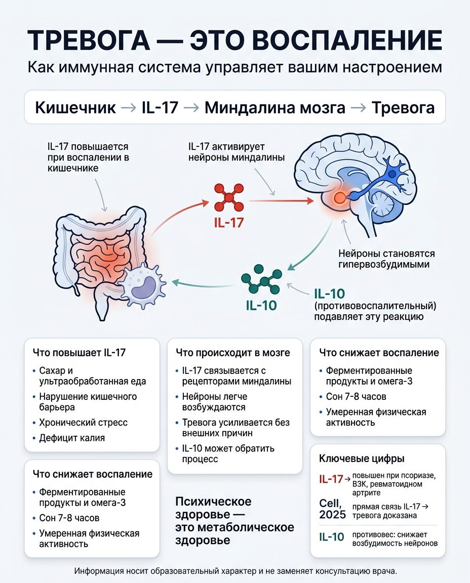 Тревога — это воспаление