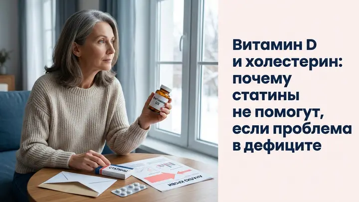 Витамин D и холестерин: почему статины не помогут, если проблема в дефиците