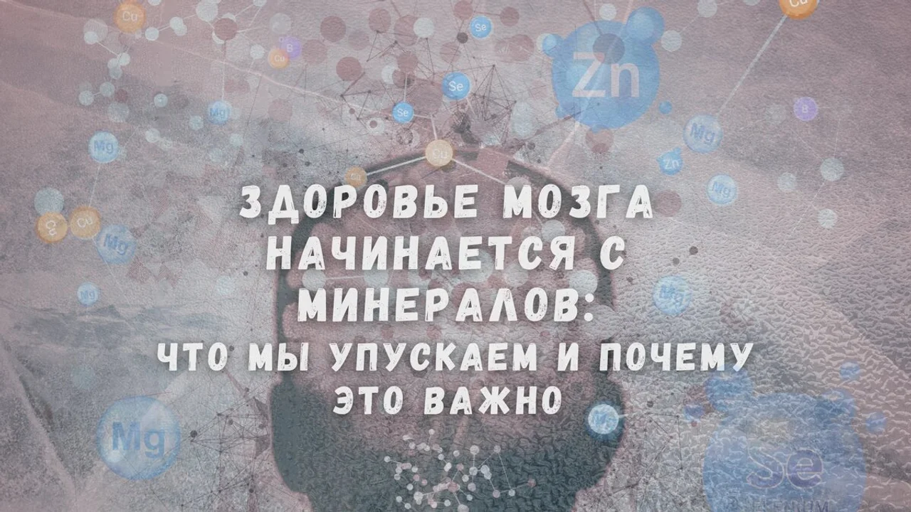 Здоровье мозга начинается с минералов: что мы упускаем и почему это важно