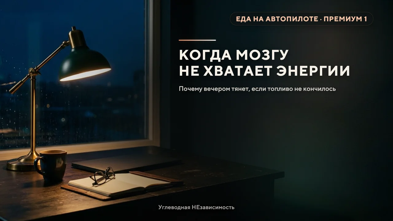 Когда мозгу не хватает энергии: что стоит за вечерней тягой к сладкому