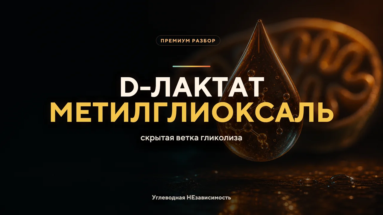 D-лактат и метилглиоксаль: скрытая ветка гликолиза, где сходятся сахар, мозг и митохондрии