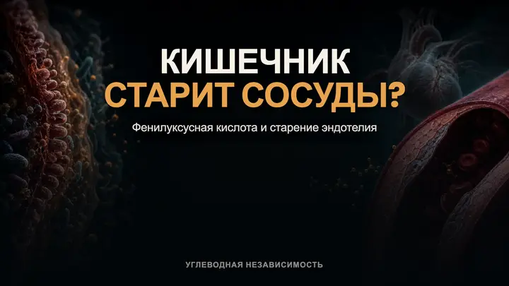 Молекула из кишечника, которая старит сосуды: что известно о фенилуксусной кислоте