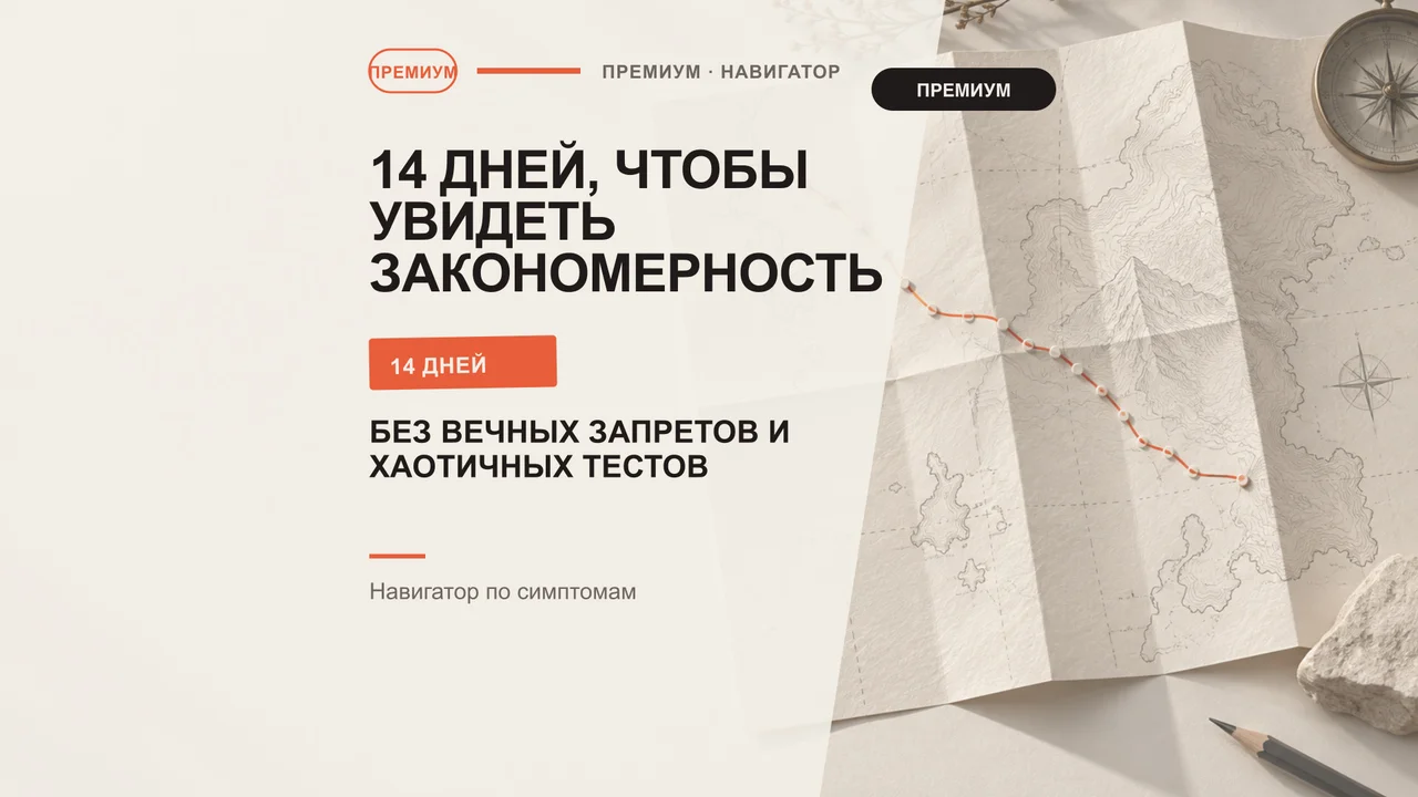 Кишечник без вечных запретов: 14-дневный навигатор по симптомам