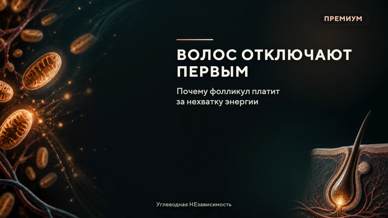 Волос — первое, что тело отключает: почему фолликул расплачивается за нехватку энергии